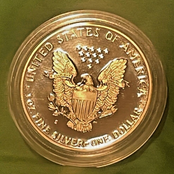 1987 S Proof Silver American Eagle MC Plastic Cubicle - Picture 5 of 5